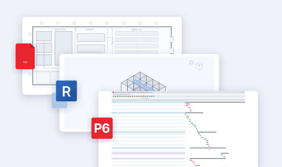 Integration with PDF, Revit and Primavera P6