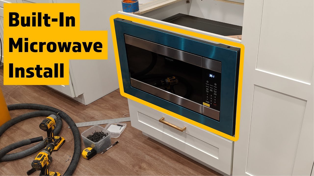 How to Install a Built-In Microwave With Trim Kit