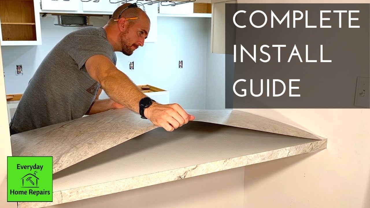 How to Install Laminate Sheet Countertop